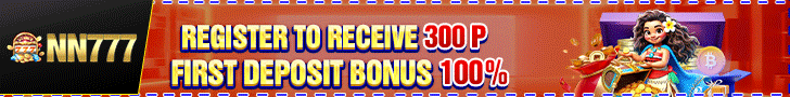 NN777 register to receive 300P first deposit bonus banner